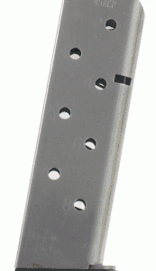 Chip McCormick 1911 8-RD 45 ACP Stainless Match Grade Magazine W/Pad