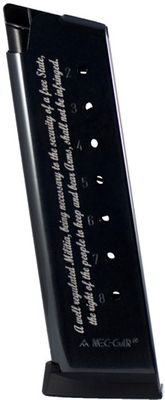 Mec-Gar Colt 1911 8 Round 2ND Amendment Magazine