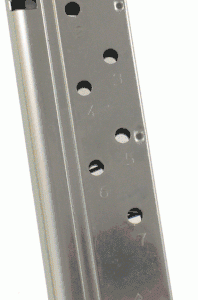 Mec-gar Colt 1911 Officer Defender Nickel 40 S&W Magazine