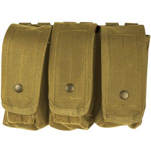 AR-15/AK-47 Triple Mag Pouch Coyote