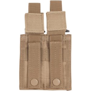 Pistol Quick Deploy Dual Mag Pouch Coyote