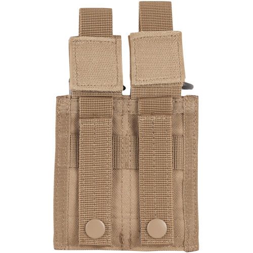 Pistol Quick Deploy Dual Mag Pouch Coyote