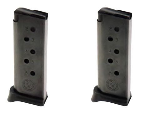 Ruger LCP .380 ACP 6 Round 2-Pack W/Extension