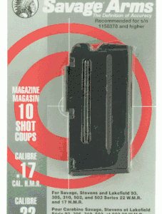 Savage Arms 93, 502, 503 10 Round 22WMR/17HMR Factory Magazine