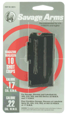 Savage Arms 93, 502, 503 10 Round 22WMR/17HMR Factory Magazine