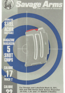 Savage Arms MKII 22LR/17HMR 5 Round Stainless Magazine 90007