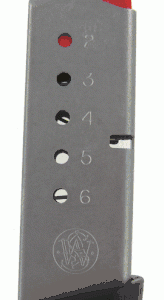 Smith & Wesson Bodyguard .380 ACP 6 Round Stainless Factory Magazine