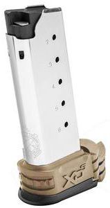 Springfield Armory XD-S .45 ACP 6-Rd Magazine with FDE Extension